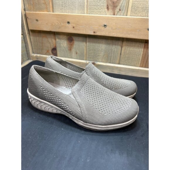 Skechers Womens Relaxed Fit Air-Cooled Memory Foam Slip-On Shoes Size 7 Taupe - Picture 1 of 8